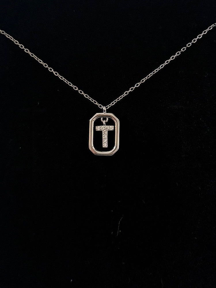 T Letter Pendant Necklace