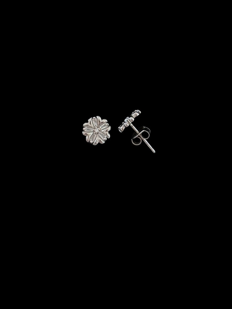 Floral Sterling Silver Studs