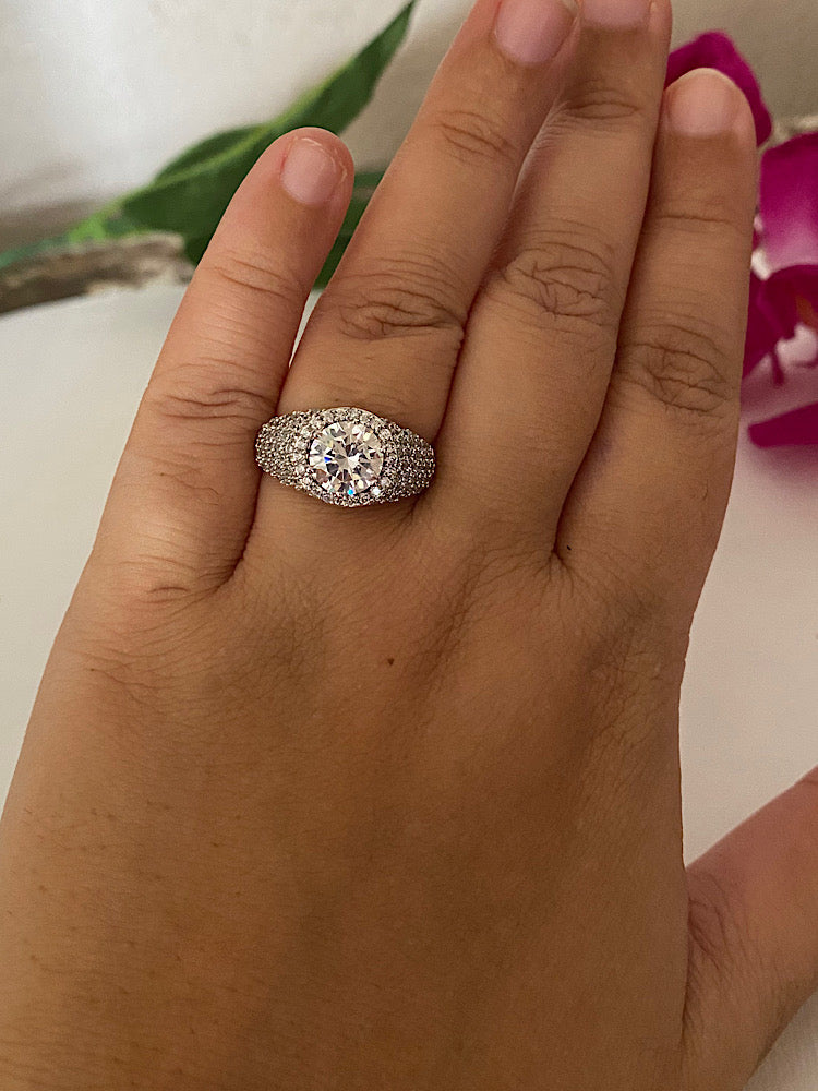 Silver Ring Solitaire Design