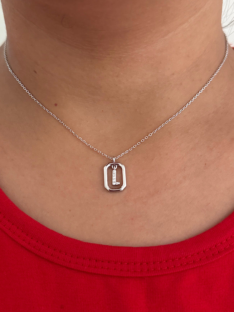 L Letter Pendant Necklace