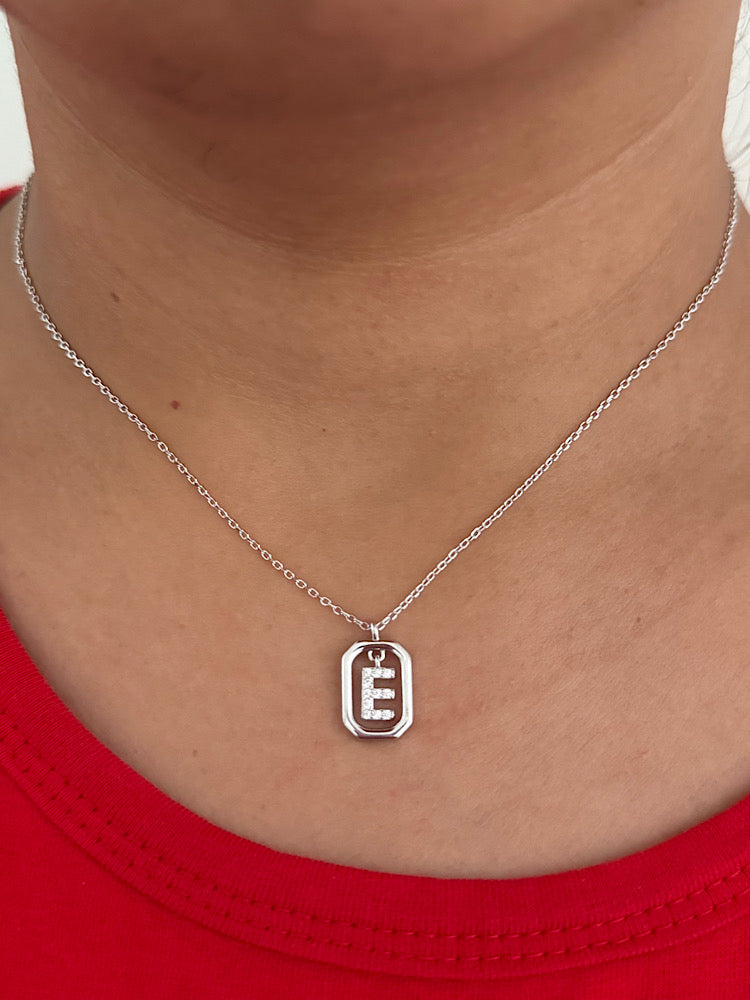 E Letter Pendant Necklace
