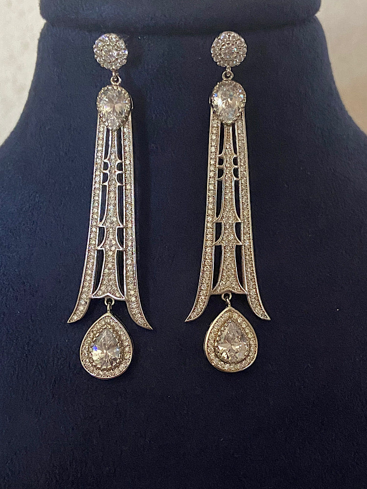 Chandelier Silver Earrings