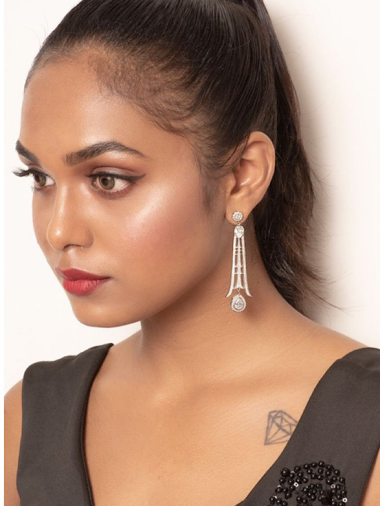 Chandelier Silver Earrings