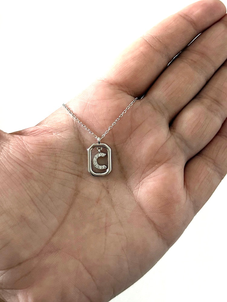 C Letter Pendant Necklace