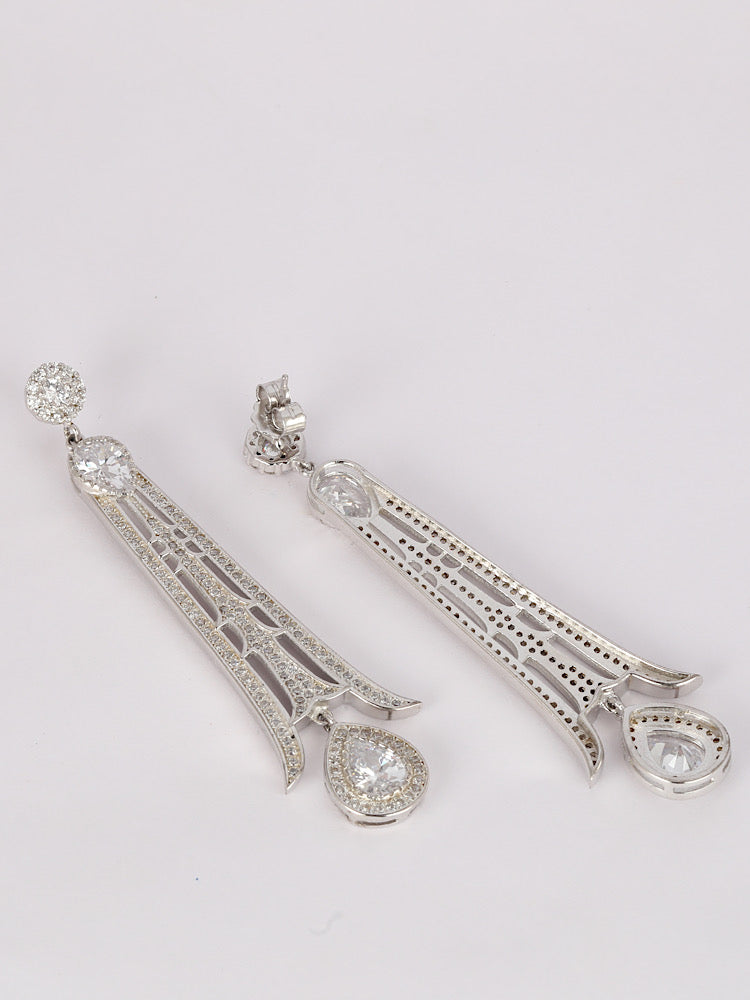 Chandelier Silver Earrings