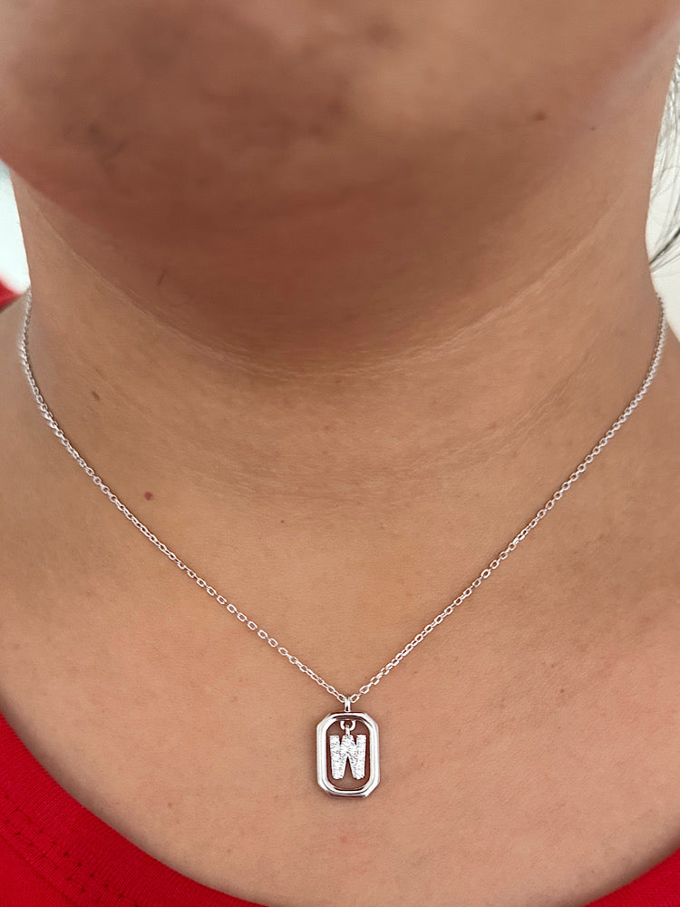 W Letter Pendant Necklace