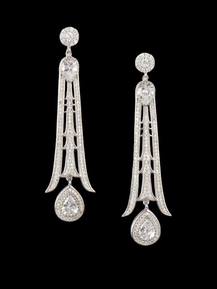 Chandelier Silver Earrings