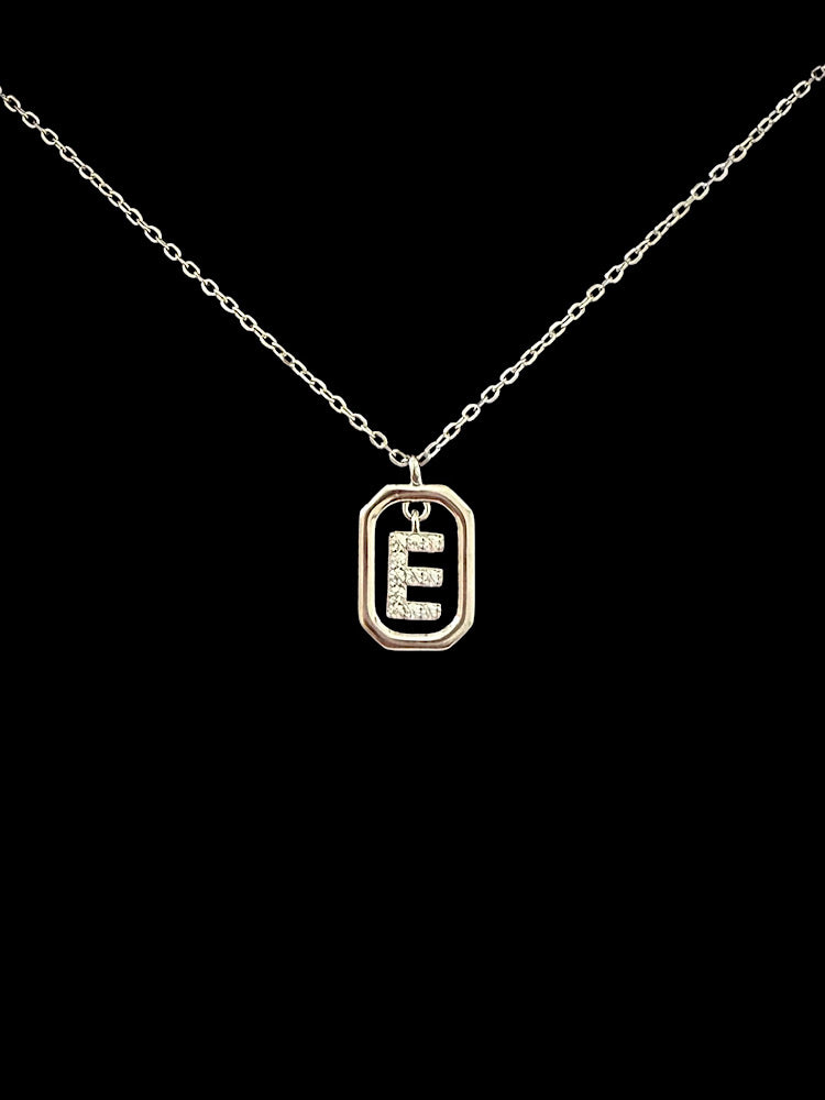 E Letter Pendant Necklace