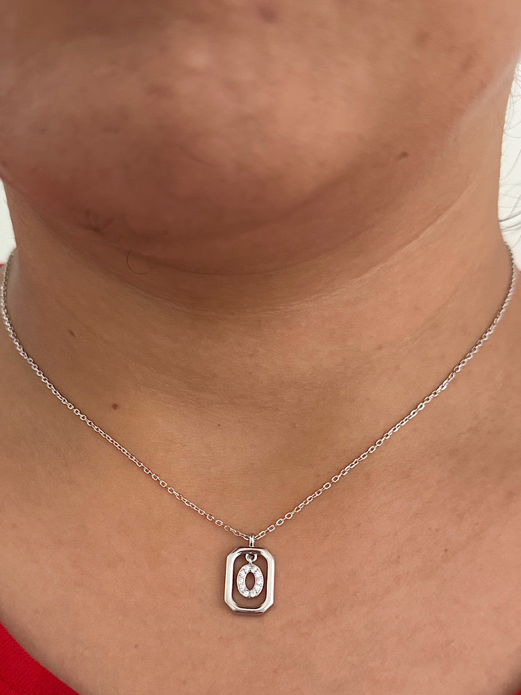 O Letter Pendant Necklace