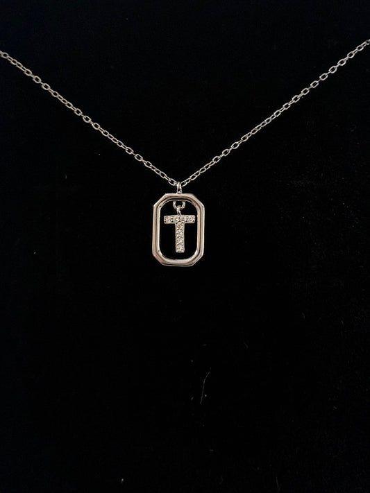 T Letter Pendant Necklace