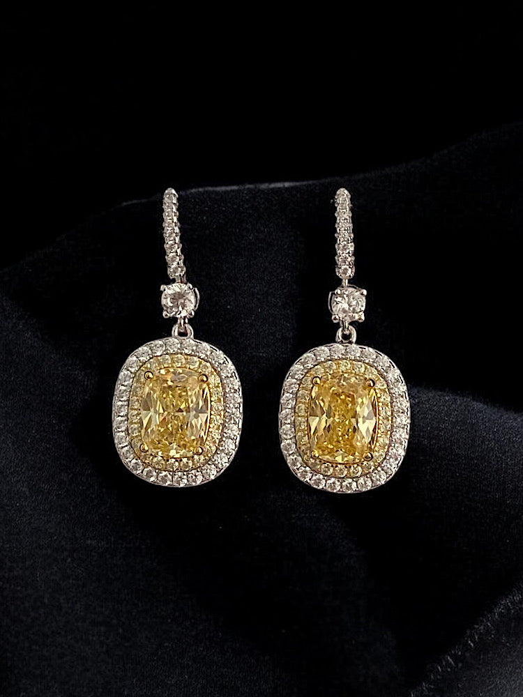 Yellow Sterling Silver Earrings