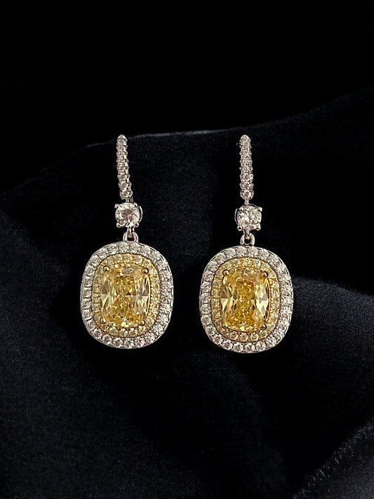 Yellow Sterling Silver Earrings
