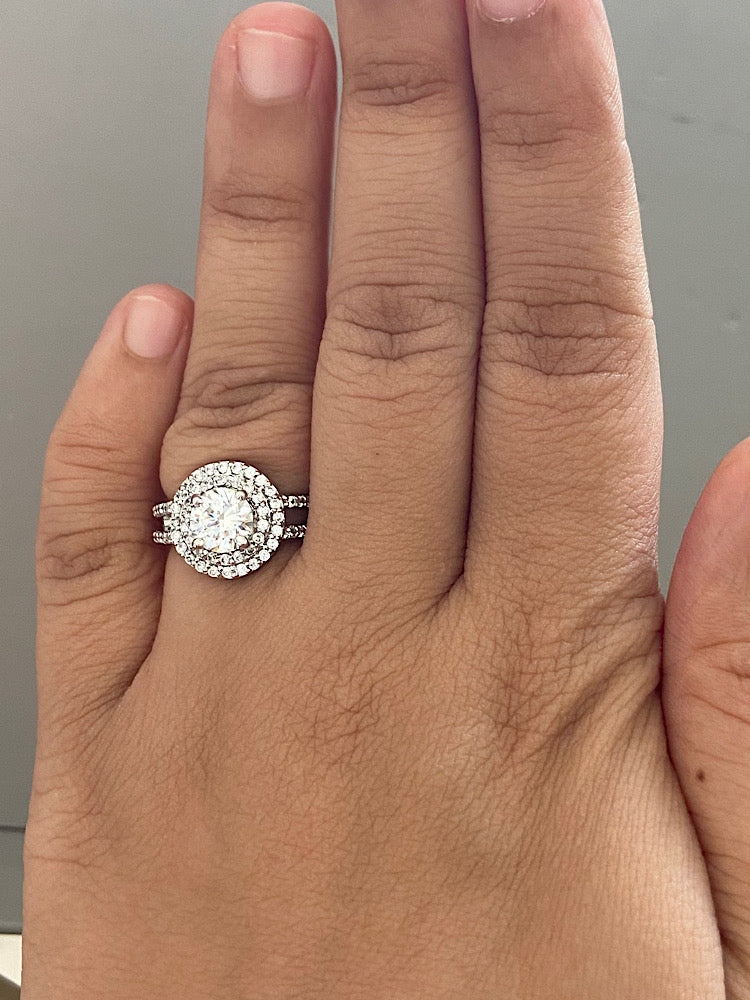 Silver Solitaire Designer Ring