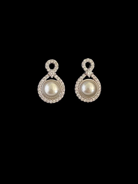 Pearl Sterling Silver Studs Earrings