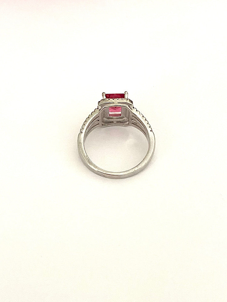 Red Silver Ring
