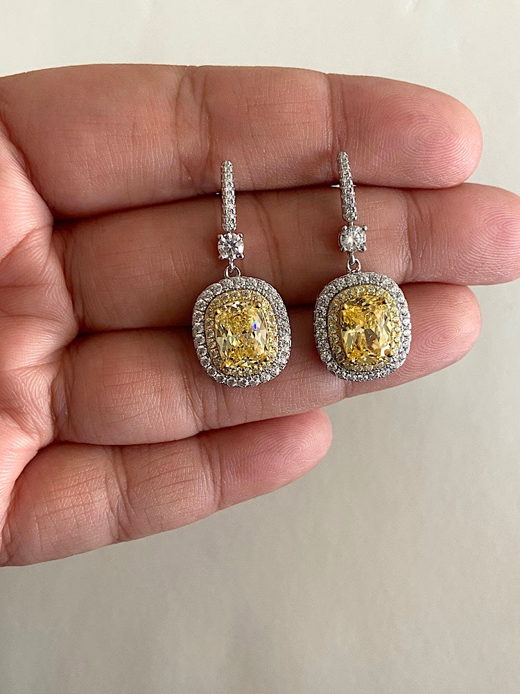 Yellow Sterling Silver Earrings