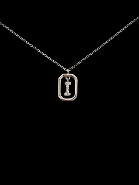 I Letter Pendant Necklace