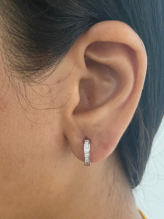Sterling Silver Hoops Earrings