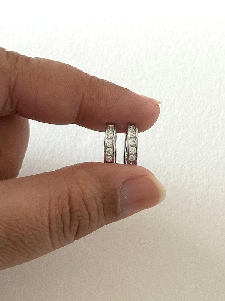 Sterling Silver Hoops Earrings