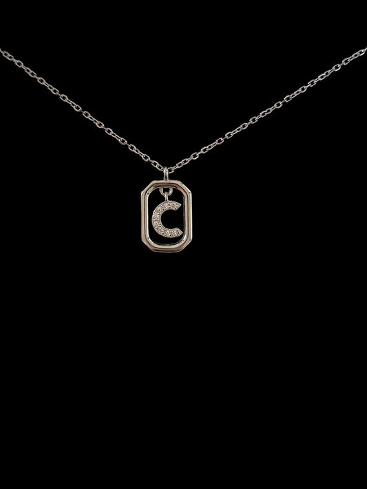 C Letter Pendant Necklace