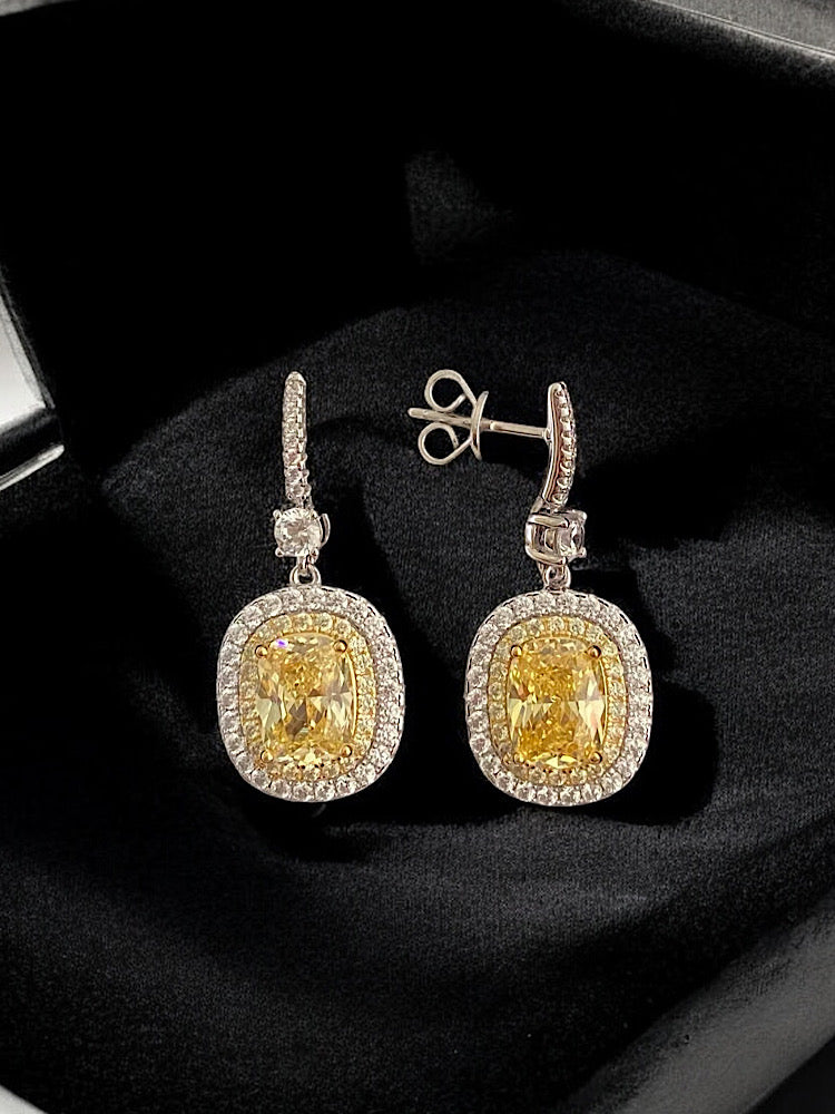 Yellow Sterling Silver Earrings