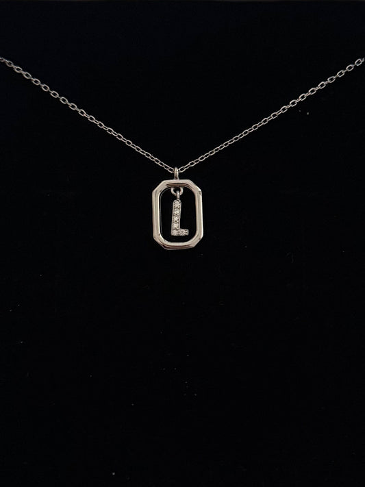 L Letter Pendant Necklace