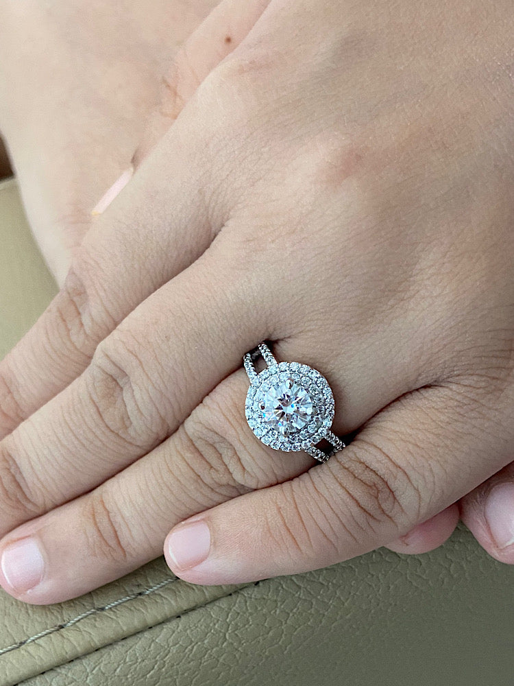 Silver Solitaire Designer Ring