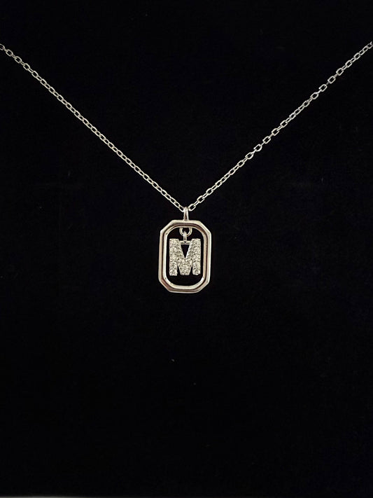 M Letter Pendant Necklace