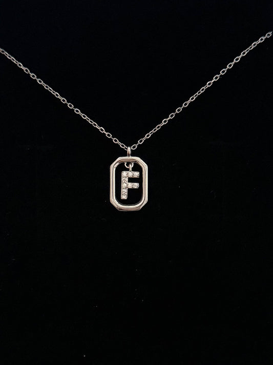 F Letter Pendant Necklace
