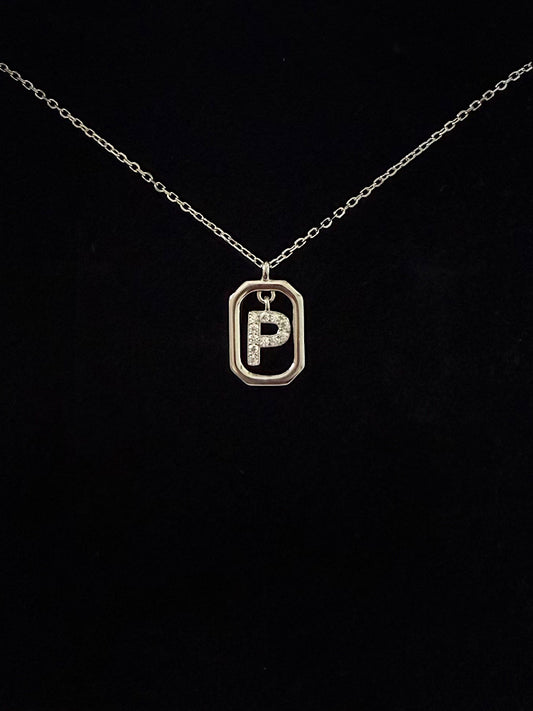 P Letter Pendant Necklace