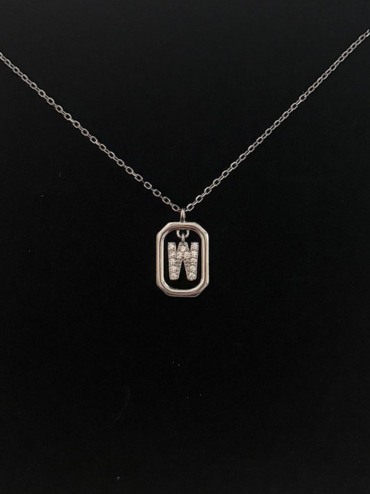 W Letter Pendant Necklace