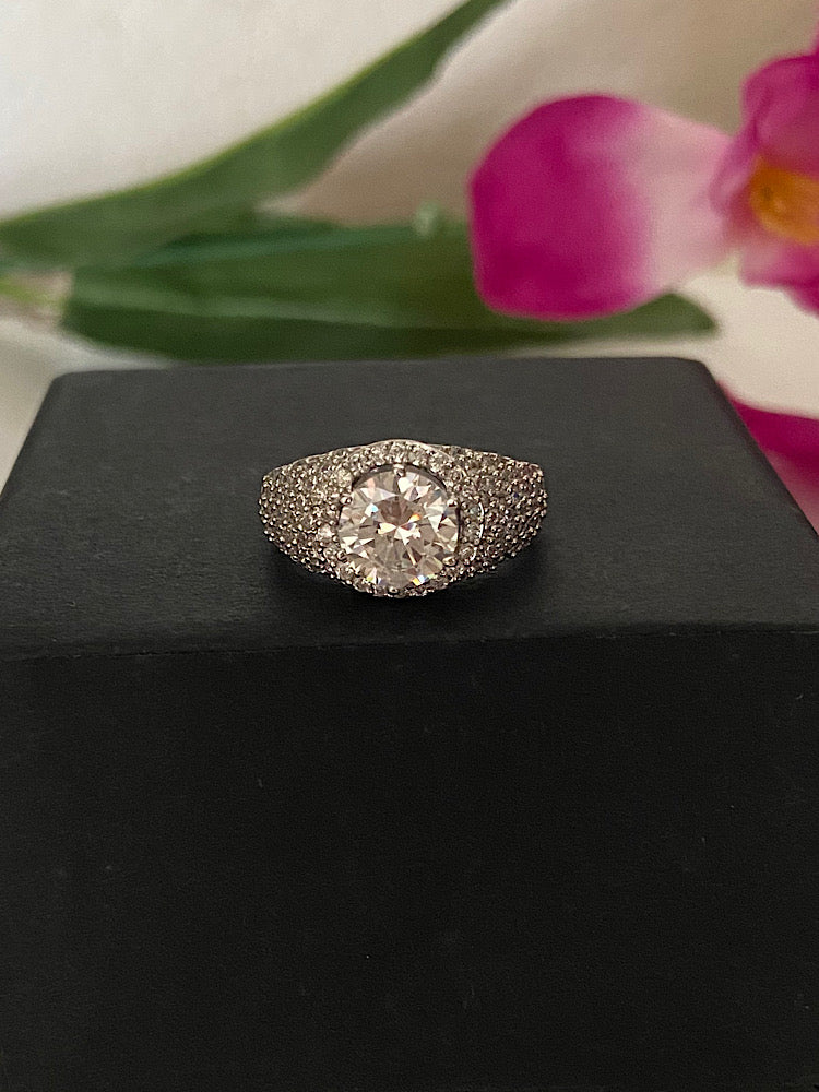 Silver Ring Solitaire Design
