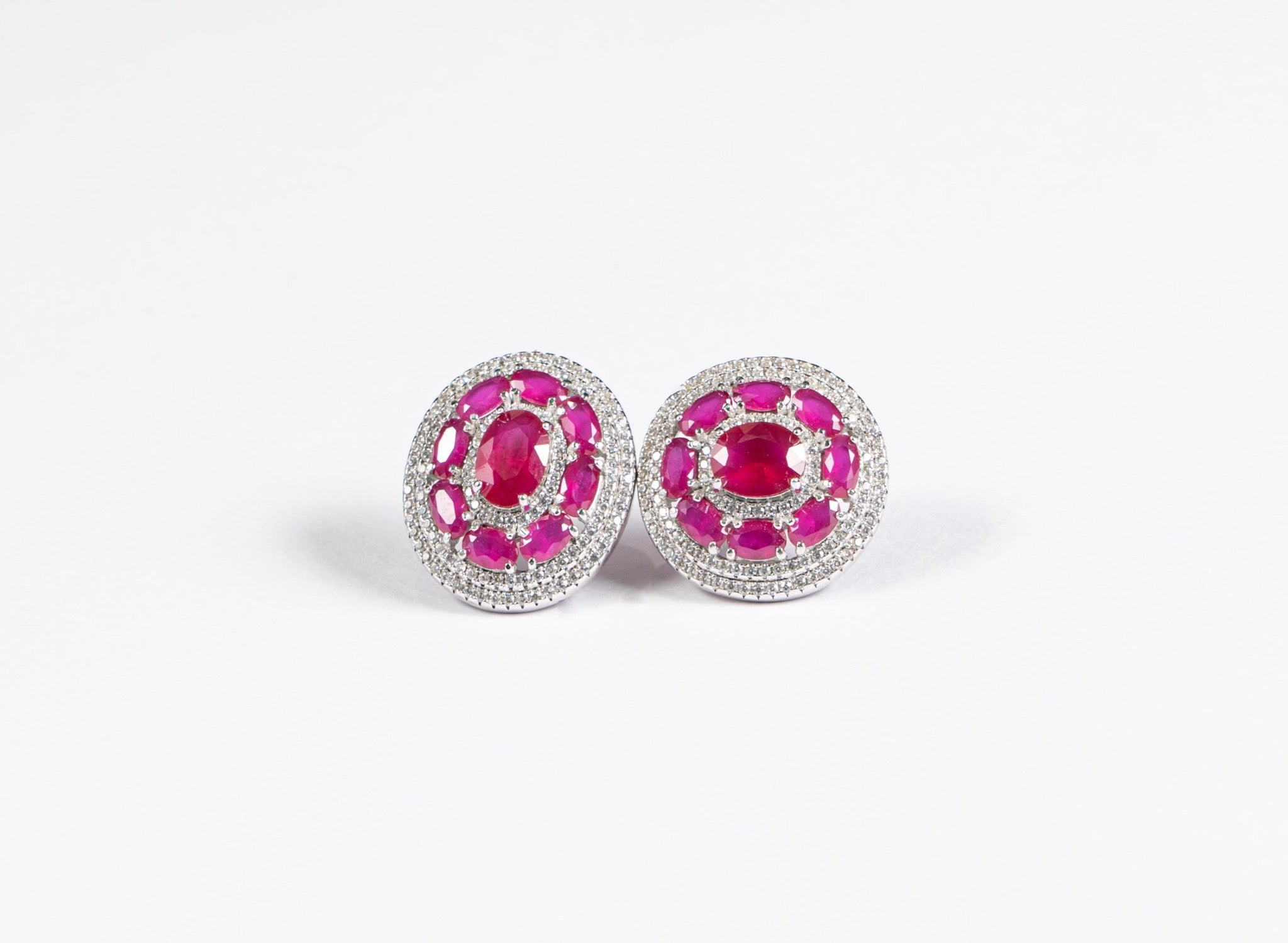 SUYUG Retro Square Shape Purple Colour Stud Earrings For Women girls -  महिला - 1759924355