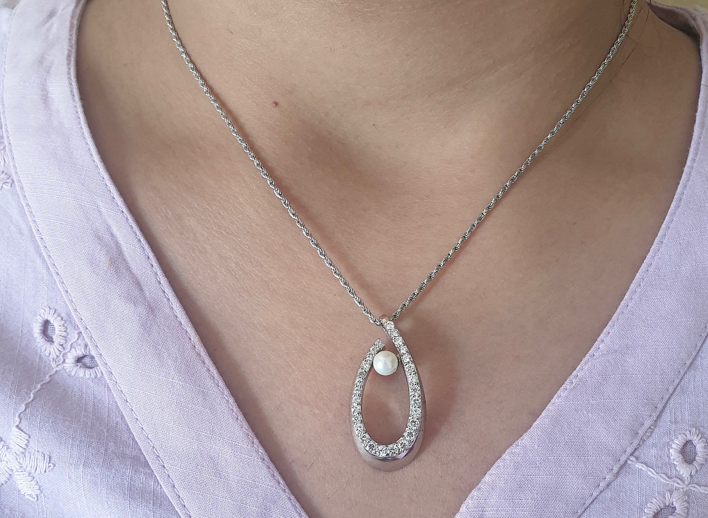 Perle Silver Designer Pendant