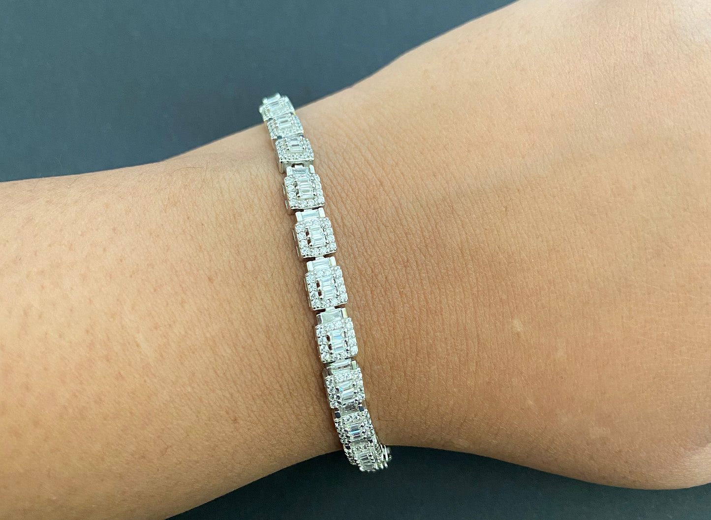 Silver Tennis Bracelet